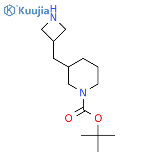 tert-butyl 3-(azetidin-3-yl)methylpiperidine-1-carboxylate structure
