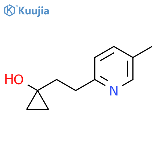 1-2-(5-methylpyridin-2-yl)ethylcyclopropan-1-ol structure