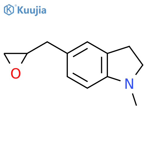 1-methyl-5-(oxiran-2-yl)methyl-2,3-dihydro-1H-indole structure