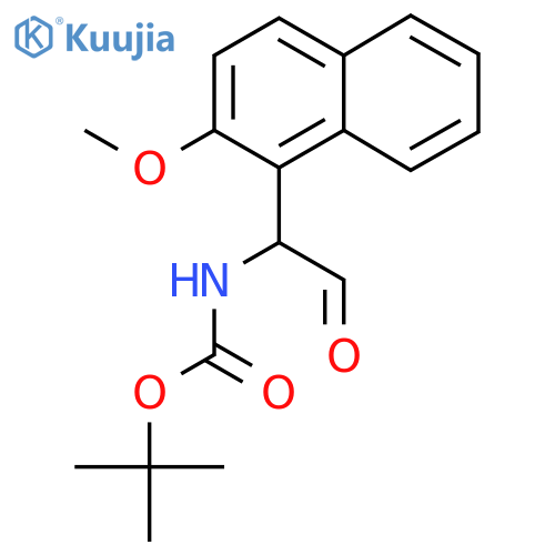 tert-butyl N-1-(2-methoxynaphthalen-1-yl)-2-oxoethylcarbamate structure