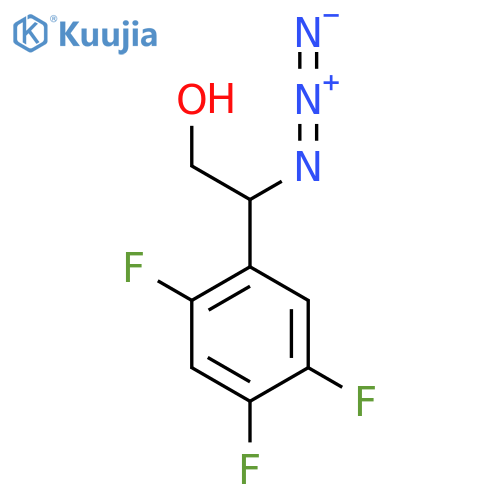 2-azido-2-(2,4,5-trifluorophenyl)ethan-1-ol structure