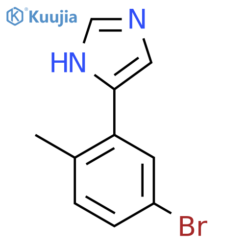 4-(5-bromo-2-methylphenyl)-1H-imidazole structure