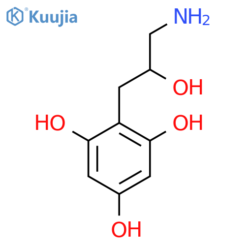 2-(3-amino-2-hydroxypropyl)benzene-1,3,5-triol structure