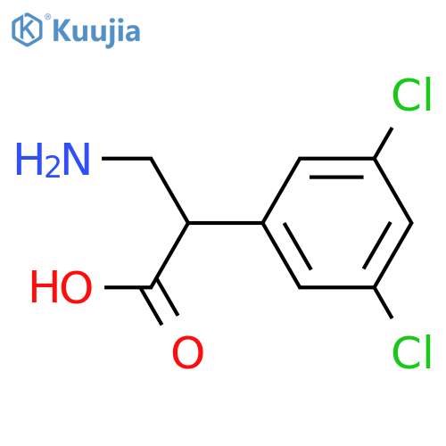 3-amino-2-(3,5-dichlorophenyl)propanoic acid structure