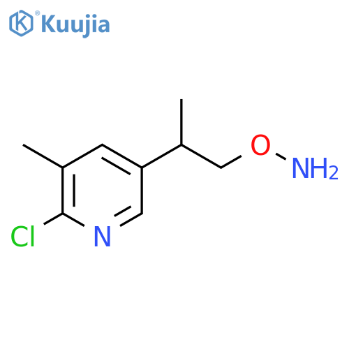 O-2-(6-chloro-5-methylpyridin-3-yl)propylhydroxylamine structure