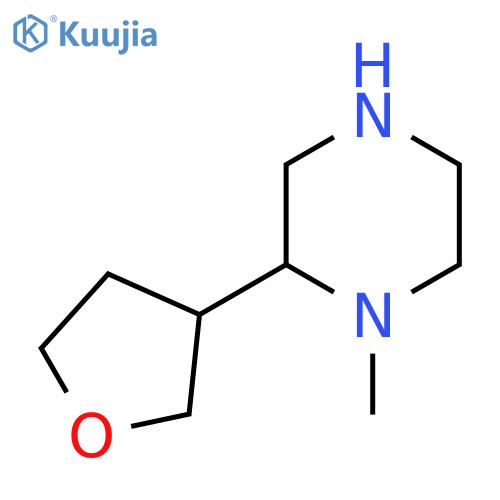1-methyl-2-(oxolan-3-yl)piperazine structure