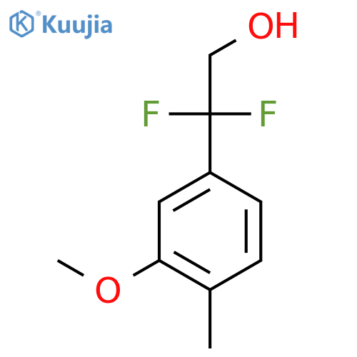 2,2-difluoro-2-(3-methoxy-4-methylphenyl)ethan-1-ol structure