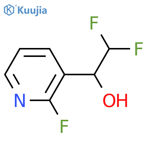 2,2-difluoro-1-(2-fluoropyridin-3-yl)ethan-1-ol structure