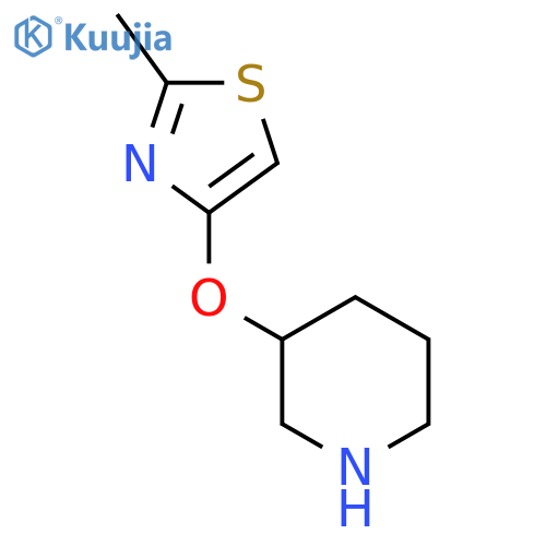 3-(2-methyl-1,3-thiazol-4-yl)oxypiperidine structure