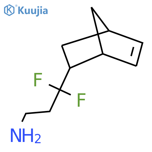 3-{bicyclo2.2.1hept-5-en-2-yl}-3,3-difluoropropan-1-amine structure