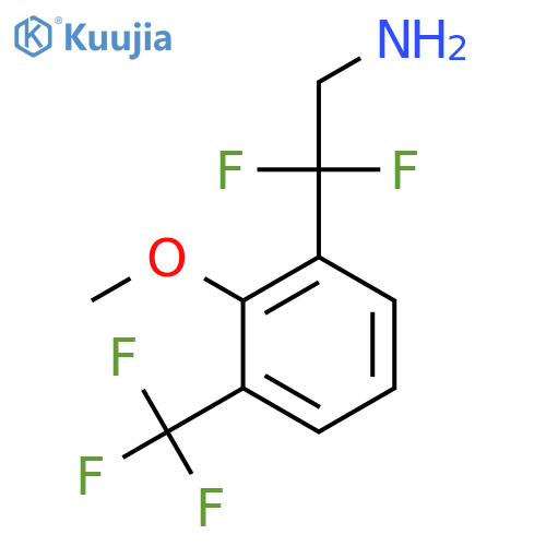 2,2-difluoro-2-2-methoxy-3-(trifluoromethyl)phenylethan-1-amine structure