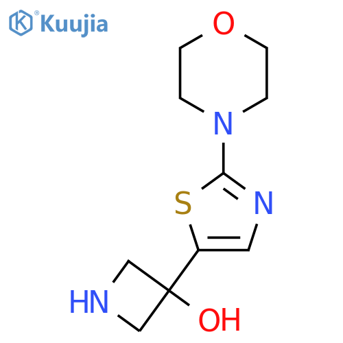3-2-(morpholin-4-yl)-1,3-thiazol-5-ylazetidin-3-ol structure
