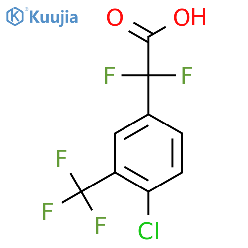 2-4-chloro-3-(trifluoromethyl)phenyl-2,2-difluoroacetic acid structure