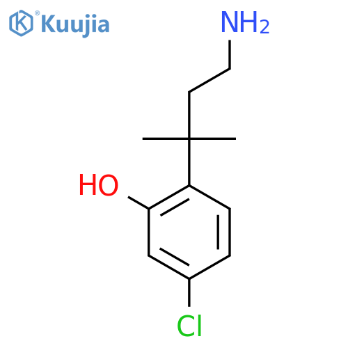 2-(4-Amino-2-methylbutan-2-yl)-5-chlorophenol structure