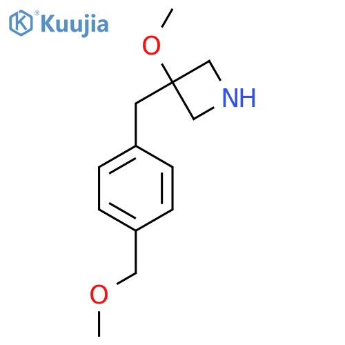 3-methoxy-3-{4-(methoxymethyl)phenylmethyl}azetidine structure