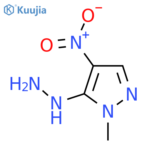 5-hydrazinyl-1-methyl-4-nitro-1H-pyrazole structure