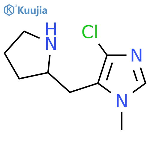 4-chloro-1-methyl-5-(pyrrolidin-2-yl)methyl-1H-imidazole structure