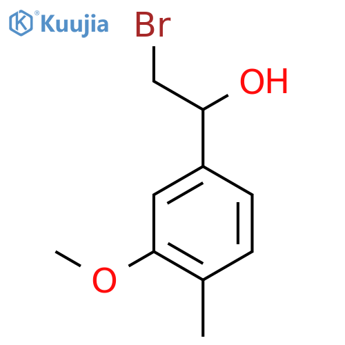 2-bromo-1-(3-methoxy-4-methylphenyl)ethan-1-ol structure