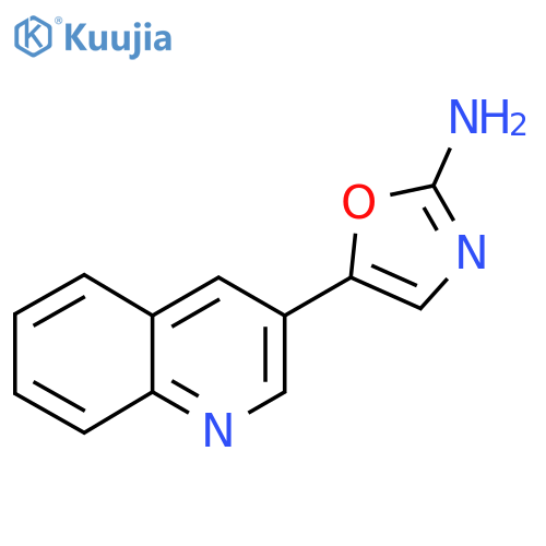 5-(quinolin-3-yl)-1,3-oxazol-2-amine structure