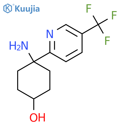4-amino-4-5-(trifluoromethyl)pyridin-2-ylcyclohexan-1-ol structure