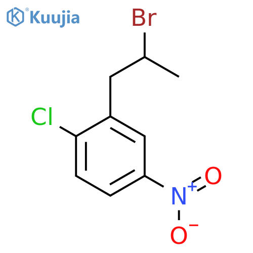 2-(2-bromopropyl)-1-chloro-4-nitrobenzene structure