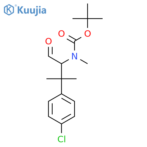 tert-butyl N-3-(4-chlorophenyl)-3-methyl-1-oxobutan-2-yl-N-methylcarbamate structure