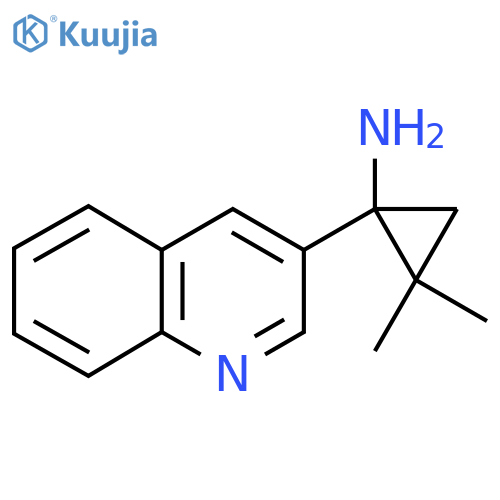 2,2-dimethyl-1-(quinolin-3-yl)cyclopropan-1-amine structure