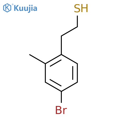 2-(4-bromo-2-methylphenyl)ethane-1-thiol structure