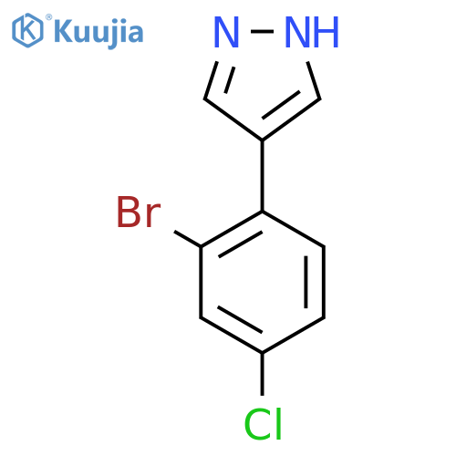 4-(2-bromo-4-chlorophenyl)-1H-pyrazole structure