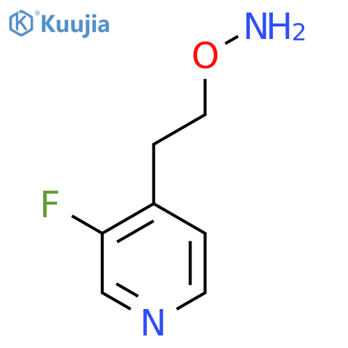 O-2-(3-fluoropyridin-4-yl)ethylhydroxylamine structure
