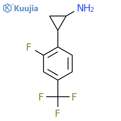 2-2-fluoro-4-(trifluoromethyl)phenylcyclopropan-1-amine structure