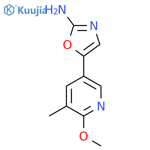 5-(6-methoxy-5-methylpyridin-3-yl)-1,3-oxazol-2-amine structure