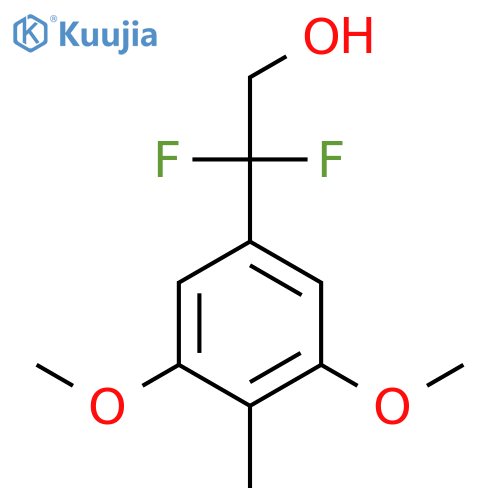 2-(3,5-dimethoxy-4-methylphenyl)-2,2-difluoroethan-1-ol structure