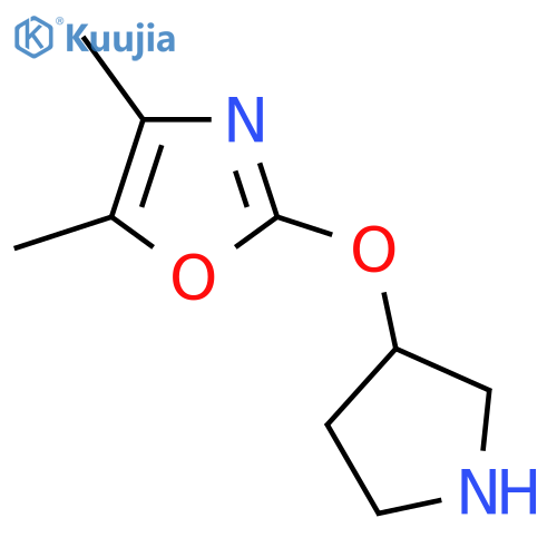 4,5-dimethyl-2-(pyrrolidin-3-yloxy)-1,3-oxazole structure