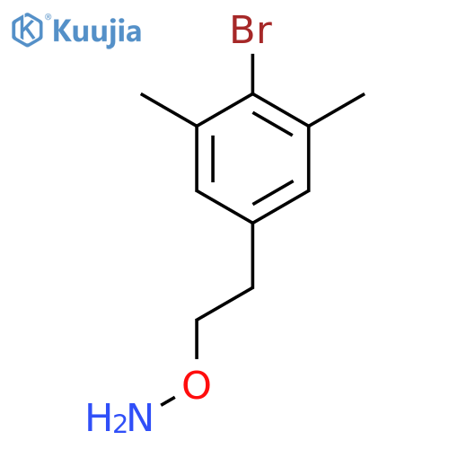 O-[2-(4-bromo-3,5-dimethylphenyl)ethyl]hydroxylamine structure