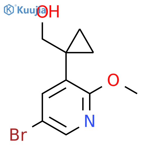 1-(5-bromo-2-methoxypyridin-3-yl)cyclopropylmethanol structure