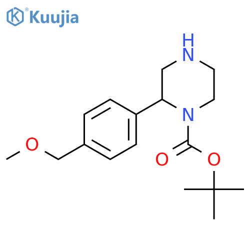 tert-butyl 2-4-(methoxymethyl)phenylpiperazine-1-carboxylate structure
