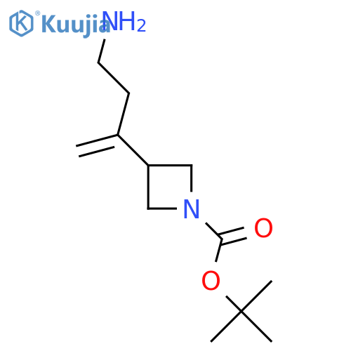 tert-butyl 3-(4-aminobut-1-en-2-yl)azetidine-1-carboxylate structure