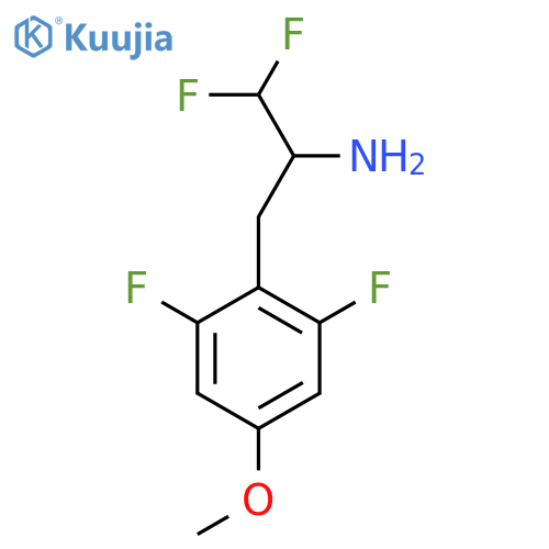 3-(2,6-difluoro-4-methoxyphenyl)-1,1-difluoropropan-2-amine structure