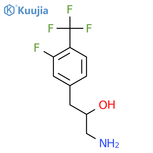 1-amino-3-3-fluoro-4-(trifluoromethyl)phenylpropan-2-ol structure