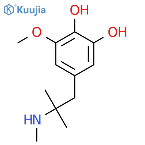3-methoxy-5-2-methyl-2-(methylamino)propylbenzene-1,2-diol structure