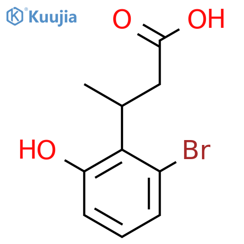 3-(2-bromo-6-hydroxyphenyl)butanoic acid structure