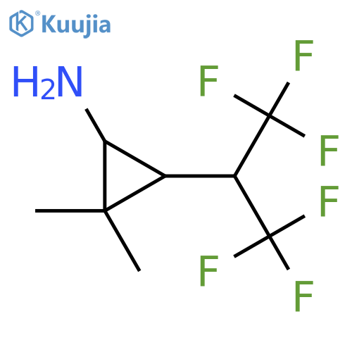 3-(1,1,1,3,3,3-hexafluoropropan-2-yl)-2,2-dimethylcyclopropan-1-amine structure