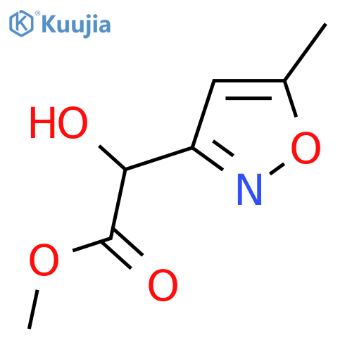 methyl 2-hydroxy-2-(5-methyl-1,2-oxazol-3-yl)acetate structure