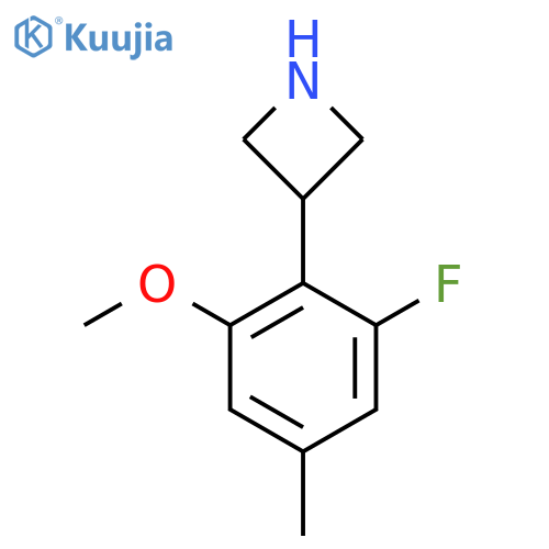 3-(2-fluoro-6-methoxy-4-methylphenyl)azetidine structure