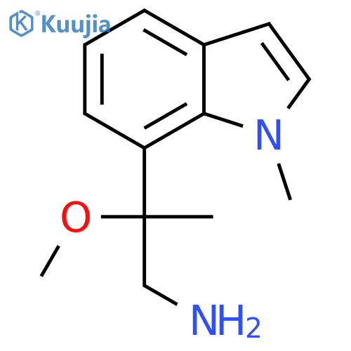 2-methoxy-2-(1-methyl-1H-indol-7-yl)propan-1-amine structure