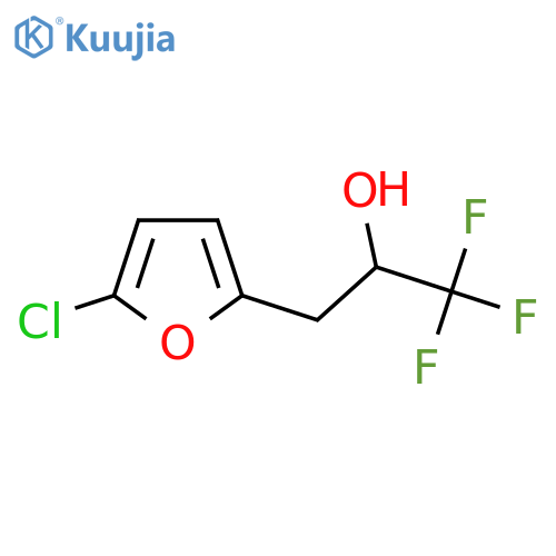 3-(5-chlorofuran-2-yl)-1,1,1-trifluoropropan-2-ol structure