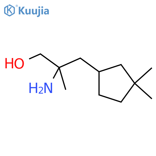 2-amino-3-(3,3-dimethylcyclopentyl)-2-methylpropan-1-ol structure