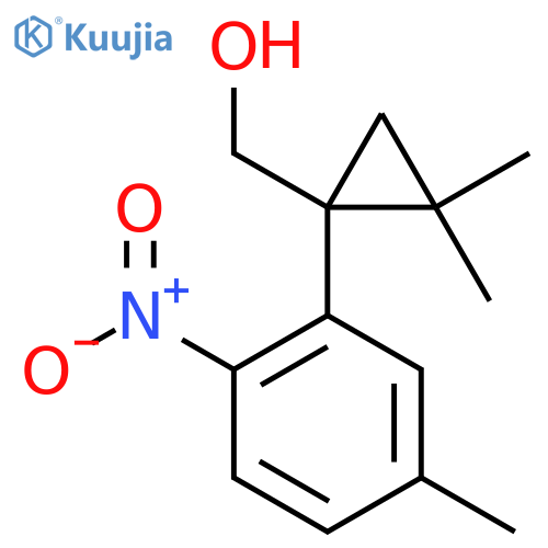 2,2-dimethyl-1-(5-methyl-2-nitrophenyl)cyclopropylmethanol structure