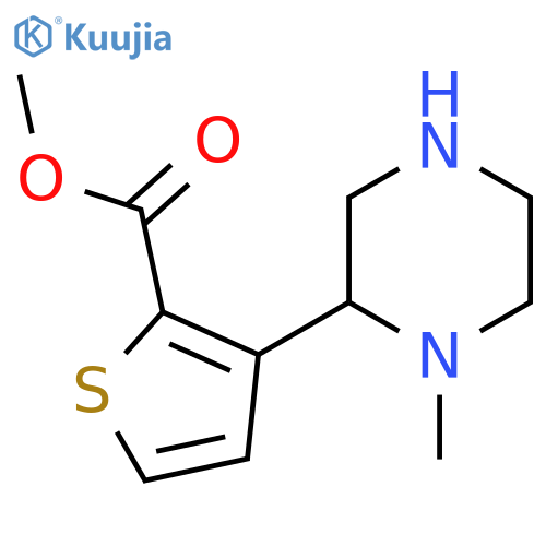 methyl 3-(1-methylpiperazin-2-yl)thiophene-2-carboxylate structure